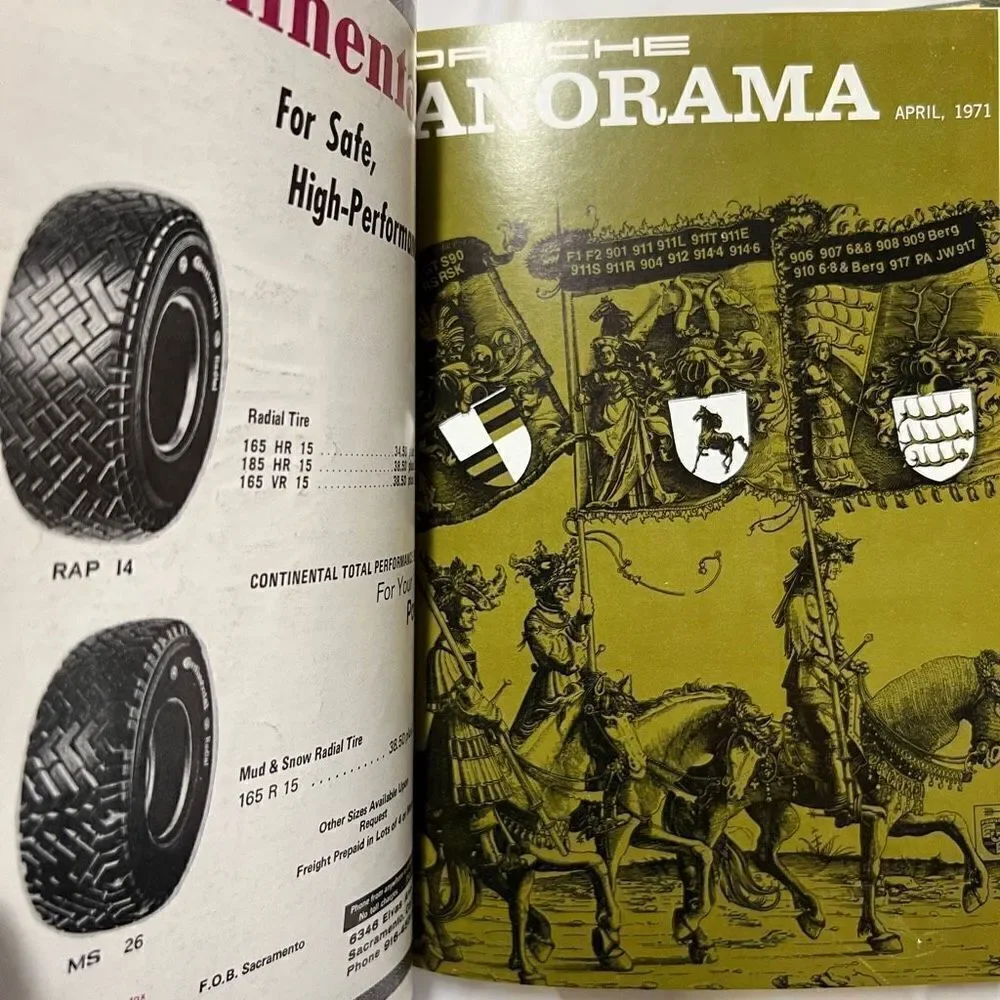 Porsche Panoramic Hardcover Bounded Magazines Vintage 1971 JAN-Dec  PCA - Picture 12 of 16
